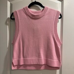 French Connection Pink Knit Vest
